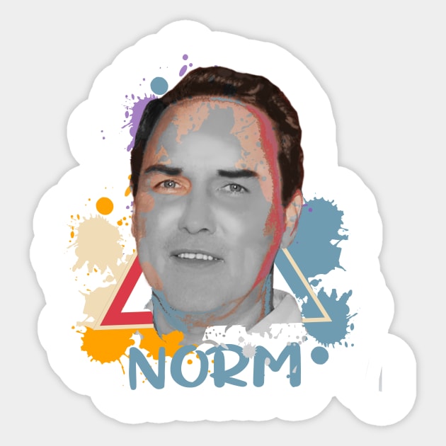 Norm macdonald Sticker by Creation Cartoon